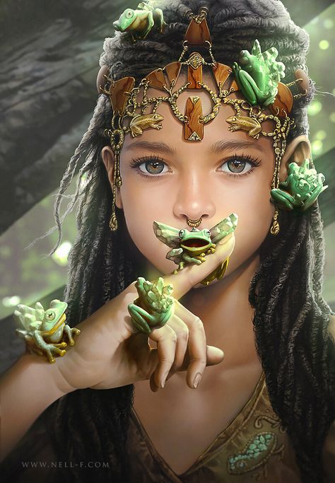 Beautiful Fairies, Arte Fantasy, Fairy Art, Beautiful Fantasy Art, Fantasy Artwork, Mini Art, Frogs, Fantasy Creatures, Female Art