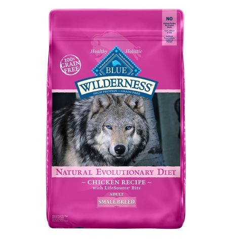 Blue Wilderness Grain Free Small Breed Adult Dog Food size: 11 Lb, Blue Buffalo, Chicken High Protein Dog Food, Natural Dog Food, Duck Recipes, Blue Buffalo, Husky Mix, Best Dog Food, Grain Foods, No Rain, Large Dog Breeds