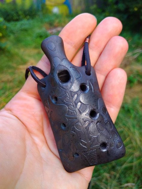 Ocarina Design, Ocarina Necklace, Ocarina Ceramic, Clay Instruments, Ceramic Flute, Clay Ocarina, Clay Flute, Clay Whistles, Ceramic Ocarina