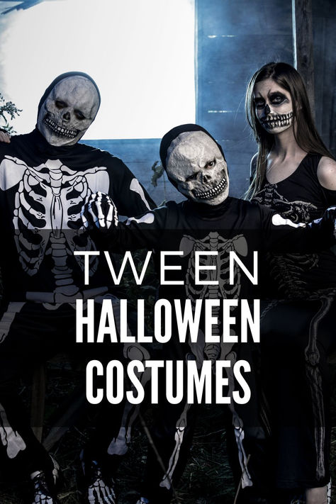 Shopping for a tween can be tough, especially when they're between child and teen or adult sizes. However, that doesn't mean that tweens can't find Halloween costumes! Check out our suggestions for the best Halloween costumes for tweens. Middle School Halloween Costumes, Teen Halloween Costumes, Team Halloween Costumes, Diy Halloween Scary, Diy Girls Costumes, School Halloween Costumes, Spirit Halloween Costumes, Costume Guide