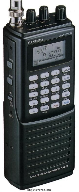 Yupiteru MVT-7100 Scanner / ontvanger - RigReference.com Hf Radio, Radio Scanners, Citizen Band, Satellite Phone, Ham Radio Operator, Coffee Brewing Methods, Radio Scanner, Ham Radio Antenna, Radio Shack