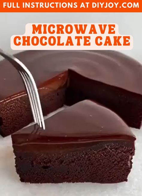 Microwavable Chocolate Cake, Chocolate Cake Microwave, Chocolate Microwave Cake, Microwave Chocolate Cake, Microwave Chocolate Cakes, Cake Microwave, Microwave Meals, Easy Dessert Recipe, Cake Mixes