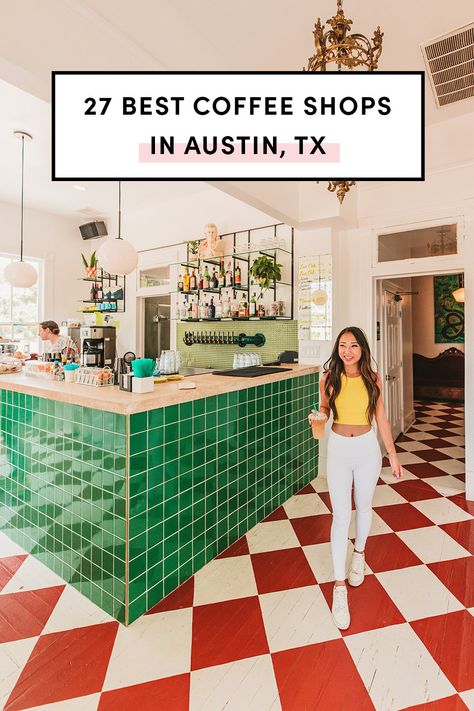 27 Best Coffee Shops In Austin By Neighborhood Austin Texas Coffee Shops, Austin Coffee Shops, Downtown Austin Restaurants, Best Austin Restaurants, Austin Neighborhoods, Austin Shopping, Austin Travel, Austin Hotels, 6th Street Austin