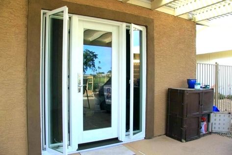 french door for outside - Google Search French Doors With Sidelights, Interior Barn Door Ideas, Single Patio Door, Glass Door Coverings, French Door Interior, Single French Door, Sidelight Windows, Pintu Interior, Door Sidelights