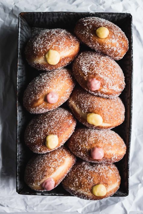 MALASADAS from ALOHA KITCHEN  fulfilled Malasadas Recipe, Doughnut Recipes, Donuts Recipes, Nutella Pancakes, Donut Filling, Fruit Pastries, Beet Hummus, Food Stories, Kitchen Cookbook