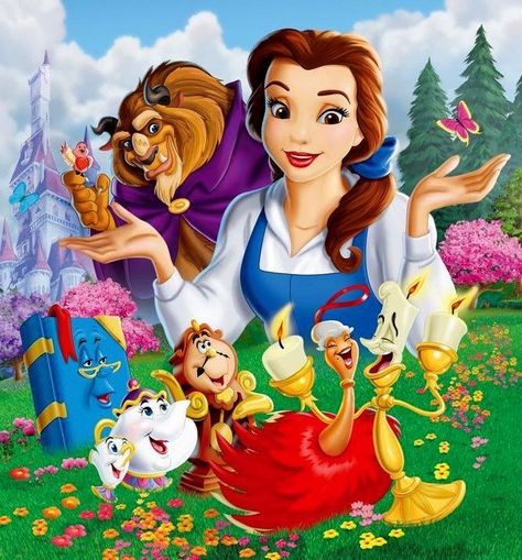 The Beauty And The Beast, Beauty And The Beast Movie, Mickey Mouse Images, Disney Enchanted, Disney World Christmas, Disney Belle, Disney Princesses And Princes, Mulan Disney, Disney Duck