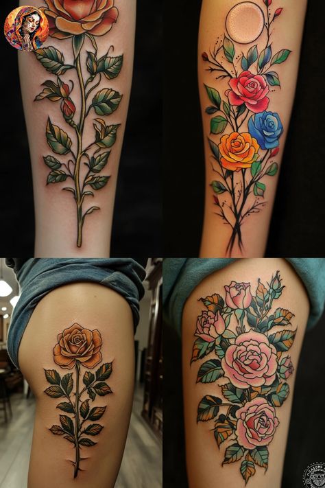 50+ Beautiful Rose Tattoo Designs for Women" Explore stunning rose tattoo designs for women, including rose tattoo sleeves, behind ear rose tattoos, and more. Discover stylish ways to incorporate roses into your next ink masterpiece. Whether you're seeking a delicate floral design or a bold statement piece, these rose tattoos are sure to inspire your next body art creation. Rose Tattoo Sleeves, Tattoo Forearm Ideas, Rose Tattoo Designs For Women, Rose Tattoo Ideas, Rose Tattoo Forearm, Rose Tattoo Sleeve, Tattoo Forearm, Tattoo Sleeves, Tattoo Now