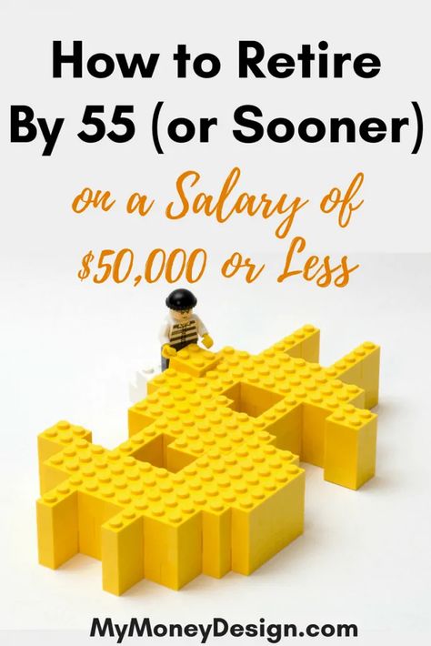 How to Retire By 55 or Sooner on $50,000 or Less - My Money Design Retirement Candy, Retirement Plaques, Retirement Advice, Personal Savings, Financial Independence Retire Early, Retirement Income, Money Design, Freedom Is, Savings Plan