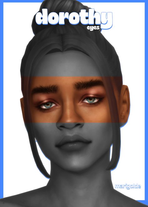 Dorothy Eyes | marigolde on Patreon Sims 4 Droopy Eyes, Sleepy Eyes Sims 4 Cc, Sims 4 Doe Eyes, Sims 4 Cc Tired Eyes, Sims 4 Eye Mask, S4cc Eyes, Sims 4 Eyelids, Sims 4 Default Eyes, Sims Eyebrows