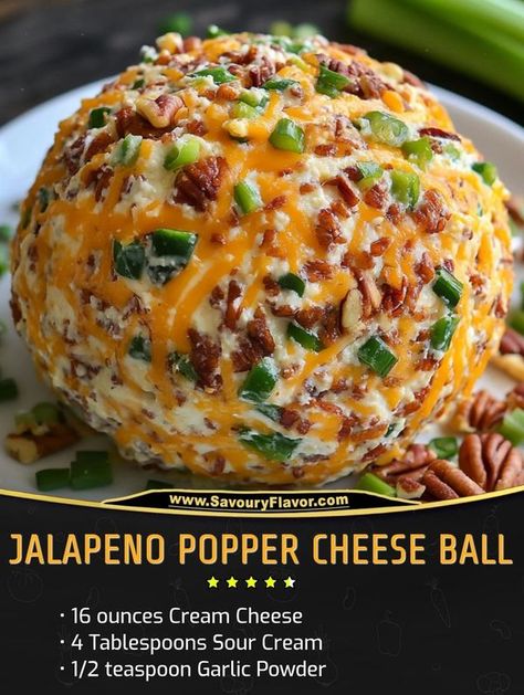 Paolina Kitchen Jalapeno Popper Cheeseball, Jalapeno Popper Cheese Ball Recipe, Jalapeño Popper Cheese Ball, Popper Cheese Ball, Recipes Jalapeno, Cream Cheese Balls Recipe, Cream Cheese Ball, Jalapeno Cheese, Party Starters