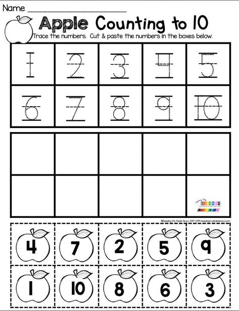 MATH AND LITERACY NO PREP kindergarten worksheets fun games activities for fall - September activities – no prep centers for kindergarten math centers reading centers literacy centers – phonics – sight words – printable activities for back to school – apple counting – apple alphabet – cut and paste worksheets September printables #kindergartenmath #kindergarten Pumpkin Math Craft Kindergarten, Halloween Numbers 1-10, Fall Number Puzzles 1-10 Free Printable, More And Less Worksheets Kindergarten, Pumpkin Math Preschool, Numbers 1-10, Kindergarten Circulum, Kindergarten October, October Math