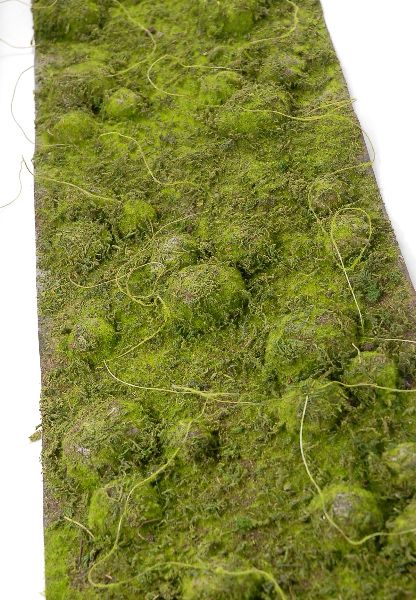 Artificial Moss Mat Runner 72 x 12 $65 each / 2 for $55 each Moss Runner, Cajun Party, Enchanted Forest Prom, Moss Mat, Moss Table Runner, Moss Table, Artificial Arrangements, Artificial Vertical Garden, Faux Moss