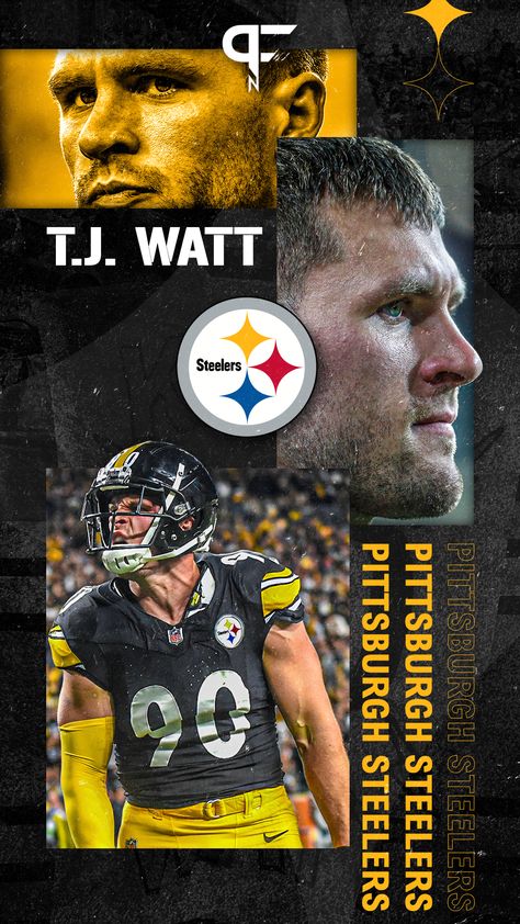 Nfl Iphone Wallpaper, Tj Watt Wallpaper, Tj Watt Steelers, Football Wallpaper Nfl, Mobile Phone Background, Steelers Wallpaper, Tj Watt, Steelers Pics, Chanel Wallpapers