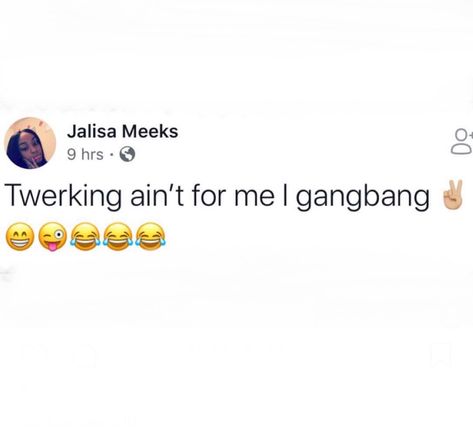 I throw up gang signs & guns🤷🏽‍♀️ Gang Tweets, Hood Quotes, Petty Quotes, Text Jokes, Goal Quotes, Spongebob Memes, Realest Quotes, Life Memes, Twisted Humor