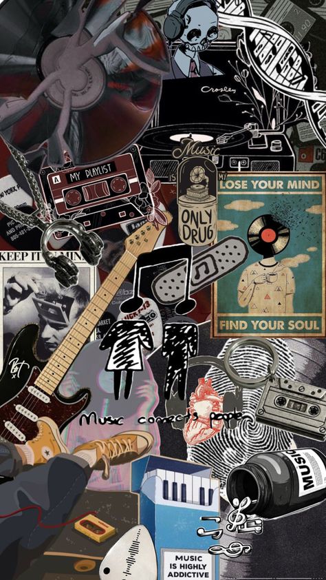 Just did a quick music collage idk :/ Cool Wallpaper Collage, Music Collage Wallpaper Iphone, Collage Music, Album Cover Wallpaper Collage, Music Collage, Cover Wallpaper, Lose Your Mind, Collage Poster, Music Photo