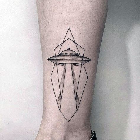 100 UFO Tattoo Designs For Men - Alien Abduction Ink Spaceship Tattoo, Ufo Tattoo, Planet Tattoos, Explore Tattoo, Aries Tattoo, Alien Tattoo, Omerta Tattoo, Skeleton Hand Tattoo, Ship Tattoo