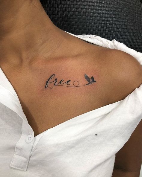 Let Go Of Fear Tattoo, Flying Wings Tattoo, Tattoos Of Freedom, Freedom Symbols Tattoo Ideas, Tatoos Freedom Symbols, Tattoos About Freedom, Free Bird Tattoos For Women, Symbol Of Freedom Tattoo Ideas, Freedom Tattoo For Women Inspiration