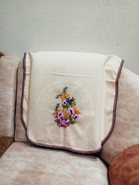 Embroidery work sofa cover Hand Embroidery Cushion Cover Designs, Cushion Cover Designs, Handmade Embroidery Designs, Handmade Embroidery, Vintage Embroidery, Sofa Cover, Hand Embroidery Designs, Embroidery Work, Sofa Covers