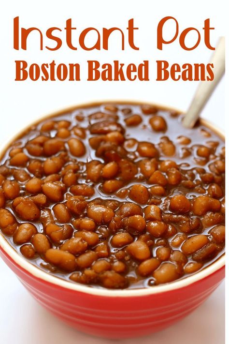 Instant Pot Baked Beans No Soak, Boston Baked Beans Recipe, Pressure Cooker Baked Beans, Instant Pot Baked Beans, Baked Beans From Scratch, Pot Beans, Baked Beans Crock Pot, Greasy Spoon, Baked Beans Recipe