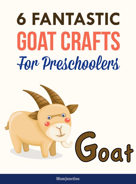 7 Fantastic Goat Crafts For Preschoolers Goat Activities For Toddlers, Goat Crafts For Toddlers, Goat Craft Preschool, Goat Crafts For Kids, Prek Storytime, Goat Crafts, Preschool Farm Crafts, Activities For One Year Olds, Storytime Crafts