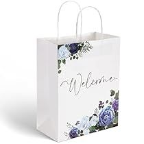 Wedding Guest Gift Bag, Welcome Bags Wedding, Roses And Eucalyptus, Wedding Guest Gifts, Hotel Welcome Bags, Letters Wedding, Wedding Welcome Gifts, Gifts Bags, Wedding Bags