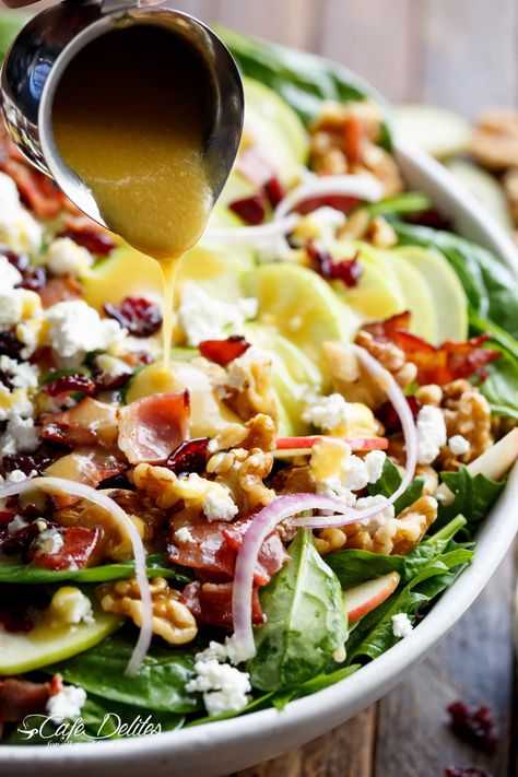 Resep Salad, Cafe Delites, Cranberry Salad, Honey Dijon, Salad Pasta, Autumn Salad, Best Salad Recipes, Salad Recipes For Dinner, Broccoli Salad