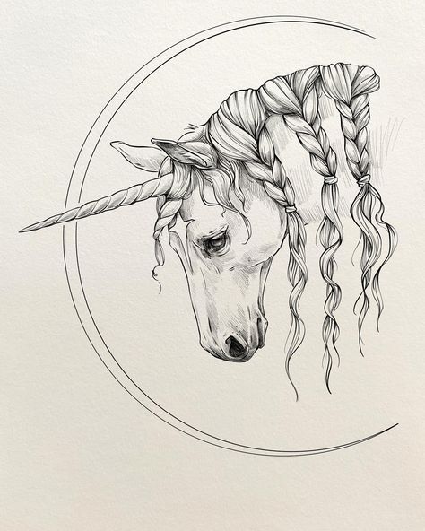 ✨Unicorn✨ Drawing 26 from my own #drawingparade2024 prompts. Still so behind, but whatever, look at bro being a sad tired unicorn. 🦄💤 #drawingparade2024 #inktober #inktober2024 #inktoberchallenge #drawing #draweveryday #dailydrawing #naturedrawing #tattoodesign #unicorn Unicorn Horn Drawing, Unicorn Drawing Sketches, Small Unicorn Tattoo, Goodnotes Book Journal, Unicorn Tattoo Ideas, Unicorn Tattoo Designs, Unicorn Sketch, Unicorn Tattoo, Unicorn Tattoos