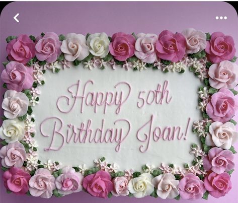 Slab Cake Decorating, Spring Sheet Cake Ideas, Sheet Cakes With Flowers, Birthday Sheet Cake For Women, Sheet Cake With Flowers, Flower Sheet Cake, Flower Themed Cake, Lambeth Cakes, Fat Cake