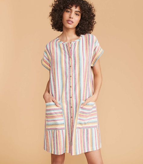 House Dresses Comfy, Flowy Chiffon Dress, Home Dress Women, House Dresses, Home Dress, House Dress, Mixing Fabrics, Shirtdress, Comfortable Dress