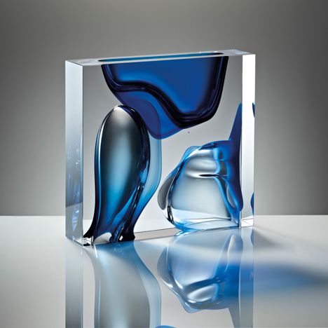 Anna Torfs Moment Square Blue Abstract Science, Perfume Bottle Design, Design Miami, Art Of Glass, Contemporary Glass Art, Antique Perfume Bottles, Blown Glass Art, Antique Perfume, Glass Artwork