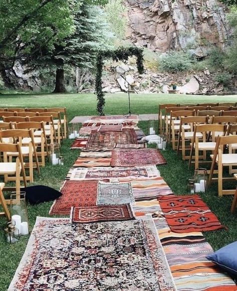 2023 Wedding Trend, Rugs for the Aisle Tropical Glam, Waterfall Wedding, Hippie Wedding, Future Wedding Plans, Wedding Aisle, Austin Wedding, Wedding Mood, Forest Wedding, Bohemian Wedding