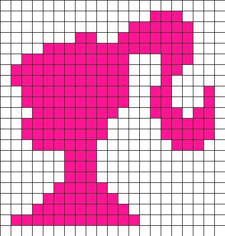 Barbie Logo Crochet Pattern, Barbie Tapestry Crochet, Perler Beads Barbie, Barbie Crochet Grid, Barbie Grid Pattern, Barbie Perler Bead Patterns, Barbie Pixel Grid, Barbie Cross Stitch Pattern, Barbie Kandi