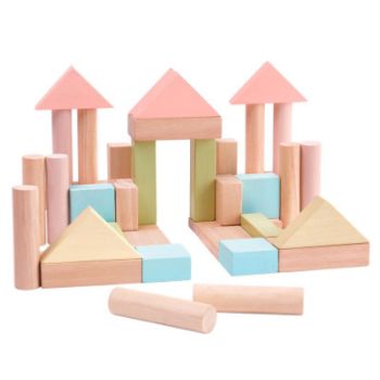 Block Plan, Wooden Building Blocks, Sustainable Toys, Wooden Buildings, Plan Toys, Sustainable Gifts, Montessori Toys, Wooden Blocks, Creative Kids