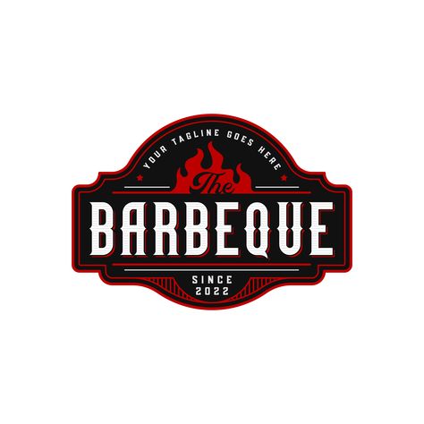 Barbeque Logo Design, Barbecue Logo Design, Bbq Branding Design, Bbq Graphic Design, Bbq Logo Design Ideas, Bar And Grill Logo, Bbq Grill Logo, Barbecue Logo, Bbq Business