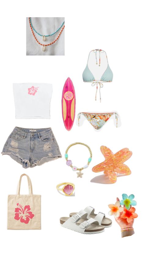 Beachy outfit Beachy Outfits Aesthetic, Beachy Clothes, Tropical Outfit, Beachy Outfits, Different Aesthetics, Coconut Girl, Girl Fits, Preppy Outfits, Vacation Outfits