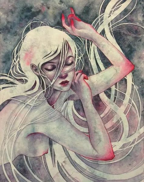 Kelly McKernan Kelly Mckernan, Creepy Pictures, Fundraising Campaign, Watercolor Ideas, Visual Storytelling, High Art, 2d Art, Comic Illustration, Gothic Art