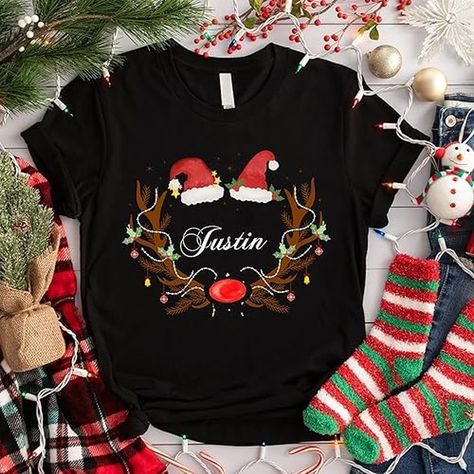 #customshirt #customname #customsweatshirt #customhoodie Personalised Family Christmas Shirt Custom Holiday Wear Christmas Gift for Family Marching Family Shirt Xmas Tee Xmas Santa Reindeer Tee. https://www.amazon.com/dp/B0DBD69F8R Christmas Gift For Family, Xmas Tees, Santa Reindeer, Holiday Wear, Family Christmas Gifts, Family Christmas Shirts, Family Shirt, Custom Sweatshirts, Santa And Reindeer