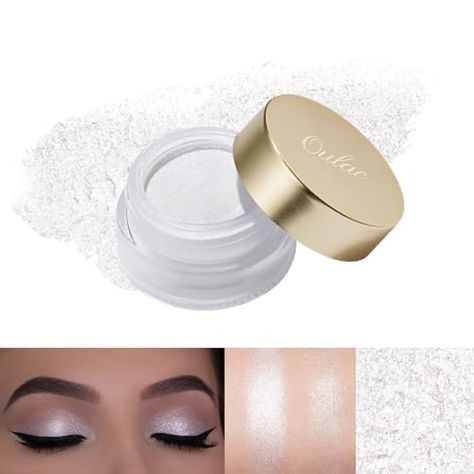 Eyeshadow Natural, Color Eye Shadow, White Eyeshadow, Glitter Rosa, Waterproof Eyeshadow, Natural Eyeshadow, Eyeshadow Primer, Stunning Eyes, Liquid Eyeshadow