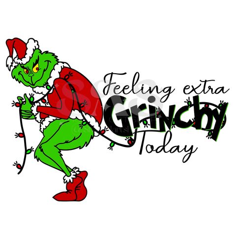 Extra Grinchy, Grinch Png, Grinch Svg, Christmas Svg Files, Mrs Claus, Grinch Christmas, Santa And Reindeer, The Design Files, Classic Holiday