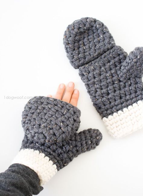 Millbrook Chunky Mittens, free crochet pattern Chunky Mittens, Crochet Mitts, Crochet Mittens Free Pattern, Crochet Mittens Pattern, Knitted Mittens, Gloves Pattern, Crochet Fingerless Gloves, Crochet Mittens, Haken Baby