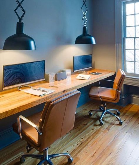 Diy Office Desk, Office Desk Designs, Minimalist Home Office, Contemporary Home Office, Diy Office, Small Home Office, Modern Home Office, Home Office Setup, Home Office Space