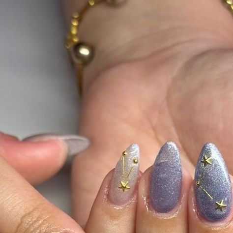 kc nailed it ♡ on Instagram: "constellations ⋆ . ˚ ✩ ✭ ⋆☆ﾟ" Star Constellation Nails, Star Constilation Nails, Acrylic Nails Astrology, Pisces Constellation Nail Art, Constellations Nail Art, Constellation Nails, Constellation Nail Art, Celestial Nails, Key Board