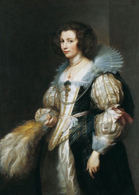 Portrait of a Lady, by Anthony van Dyck Anton Van, 17th Century Fashion, Giovanni Boldini, Anthony Van Dyck, Jan Van Eyck, Hieronymus Bosch, Peter Paul Rubens, Johannes Vermeer, Western Europe