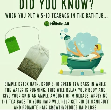 Green Tea Bath, Detox Baths, Tea Bath, Green Tea Detox, Bath Detox, Detox Bath, Health Post, Bath Recipes, Green Tea Benefits