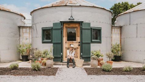 Japanese Room Decor, Grain Bin House, Grain Bins, Bin Shed, Pallet Barn, Corn Crib, Silo House, Arkansas Travel, Aesthetic Japanese