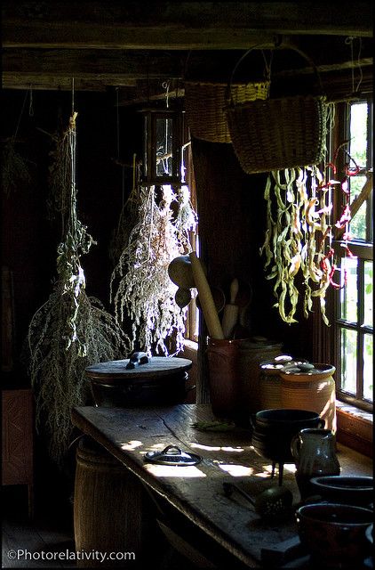 Witchspo #7 | a witch's kitchen | Bubble & Brew - a beginner witch blog(1) Witches Cottage, Cottage Witch, Witch Cottage, Black Castle, Kitchen Witchery, Herbal Apothecary, Witch House, Witch Aesthetic, Practical Magic