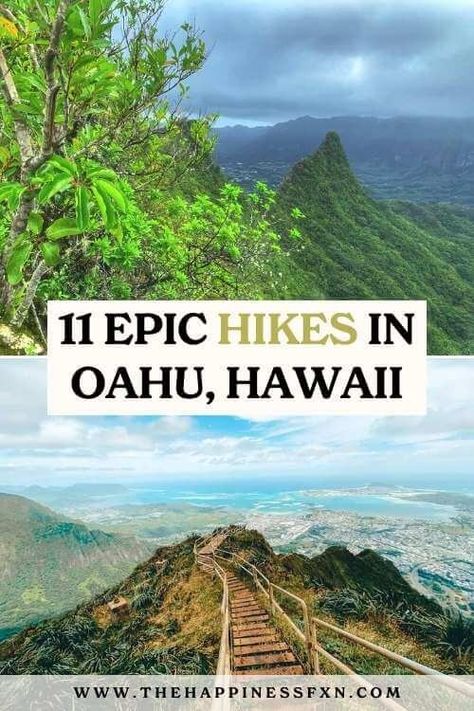 Discover some of the BEST hikes in Oahu with stunning views from locals and travel experts to help you plan your next Hawaii adventure! From the North Shore to Honolulu and Lanikai, we even share how to hike to Stairway to Heaven LEGALLY | best hikes in Oahu Hawaii | best hikes Oahu | best hikes north shore Oahu | best easy hikes Oahu | waterfall hikes in Oahu Oahu Waterfalls, Oahu Hikes, North Shore Hawaii, Oahu Vacation, Kauai Vacation, Hawaii Adventures, Oahu Travel, Hawaii Travel Guide, North Shore Oahu