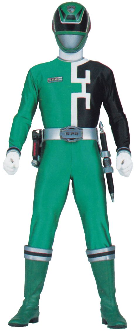 Green SPD Ranger Power Rangers Green Ranger, Green Ranger Artwork, Green Ranger Dragon Zord, Thinking Pose, Power Rangers Dino Charge Green, Green Warriors, Green Power Ranger, Special Police, Power Rangers Spd