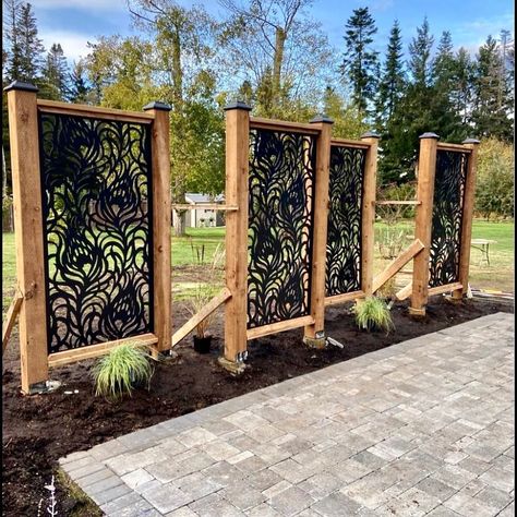 Decorative Panels Outdoor, Decorative Privacy Fence, Backyard Fence, Landscape Products, Backyard Privacy, Garden Screening, Privacy Screen Outdoor, Outdoor Privacy, Privacy Screens