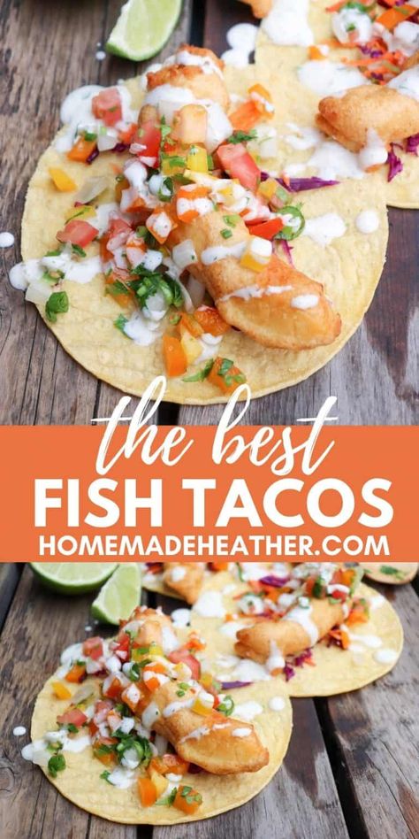 Halabit Fish Tacos, Fried Halibut Fish Tacos, Halibut Enchiladas Recipe, Deep Fried Fish Tacos, Halibut Fish Tacos Recipes, Recipes For Halibut, Fish Taco Batter Recipe, Fried Halibut Recipes, Halibut Dinner Ideas